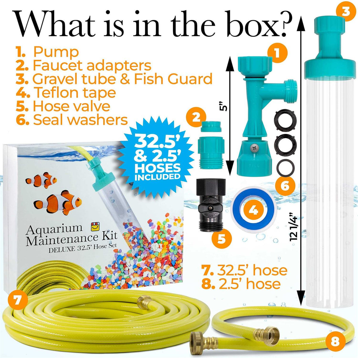 Aquarium Gravel Cleaner with Water Control Valve S22632