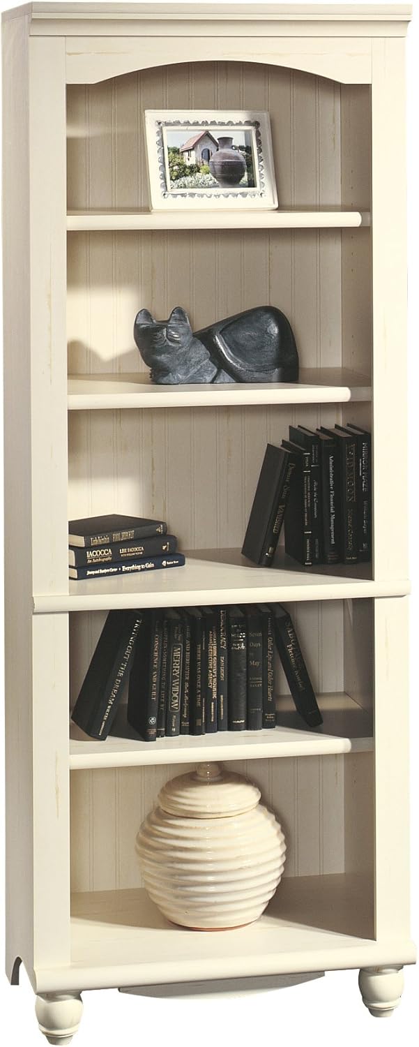 Antiqued White Library W578630