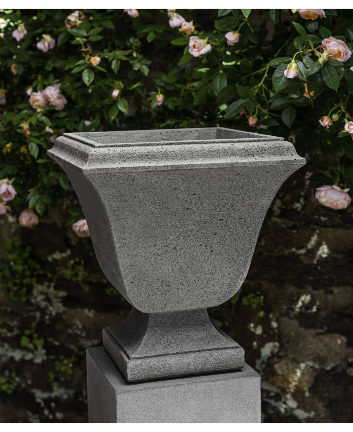 Aged Limestone Urn M7749