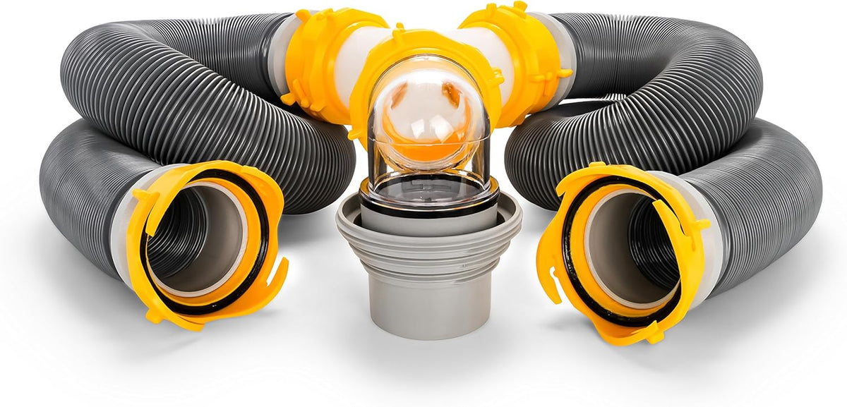20' Sewer Hose Kit with Swivel Fittings and Wye Connector J32536