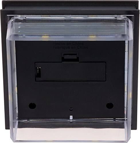 Translucent 12 Lumen LED Solar Post Cap Light 12 Pack Black S6486