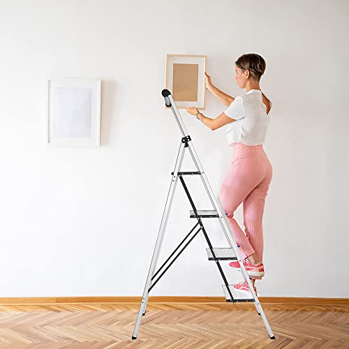 Gold Aluminum Folding Ladder Stool B310