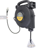 40 Ft 12/3 Retractable Extension Cord Reel with 3 Outlets T9848