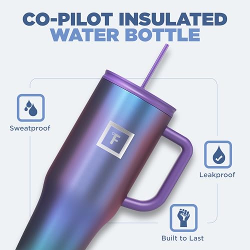 16 Oz Insulated Travel Tumbler with Straw I895463