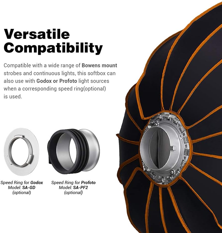Parabolic Softbox with Front and Inner Diffuser and Carrying Bag I130