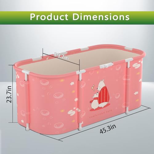 Large 47 inch Foldable Soaking Bathtub R784