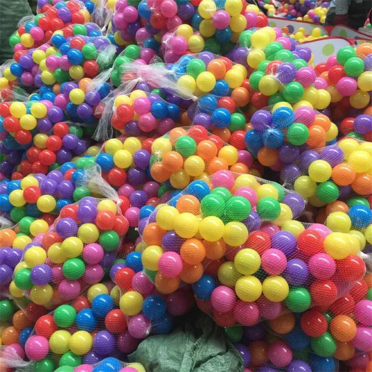 50PCS 5.5cm Colorful Soft Plastic Ocean Balls V7299