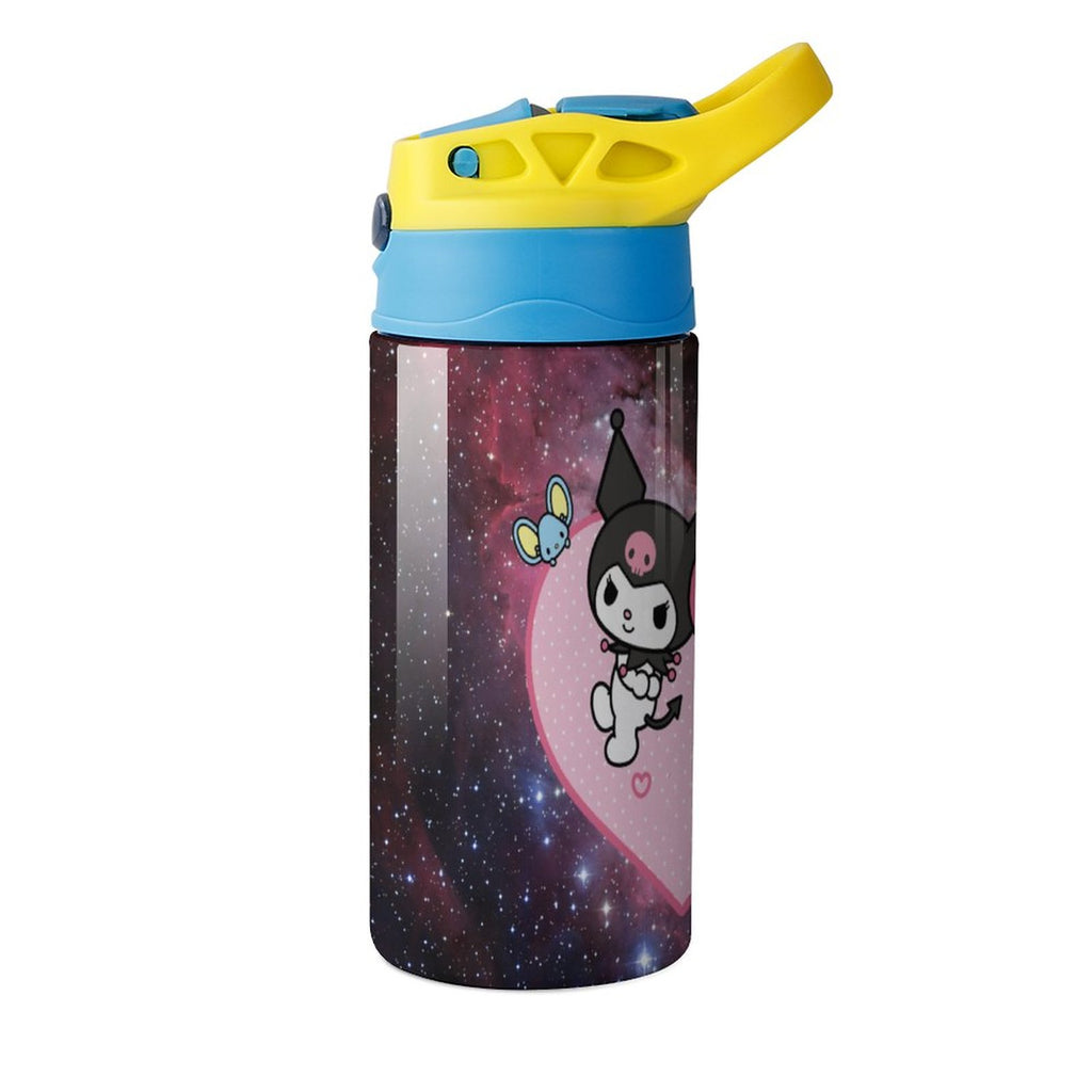 Stainless Steel Vacuum Insulated Water Bottle with Straw S4627