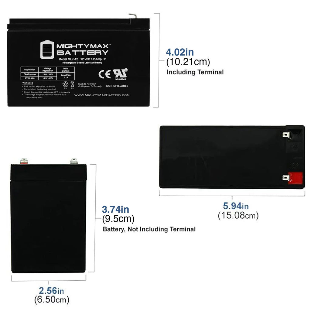 12V 7Ah Battery D766