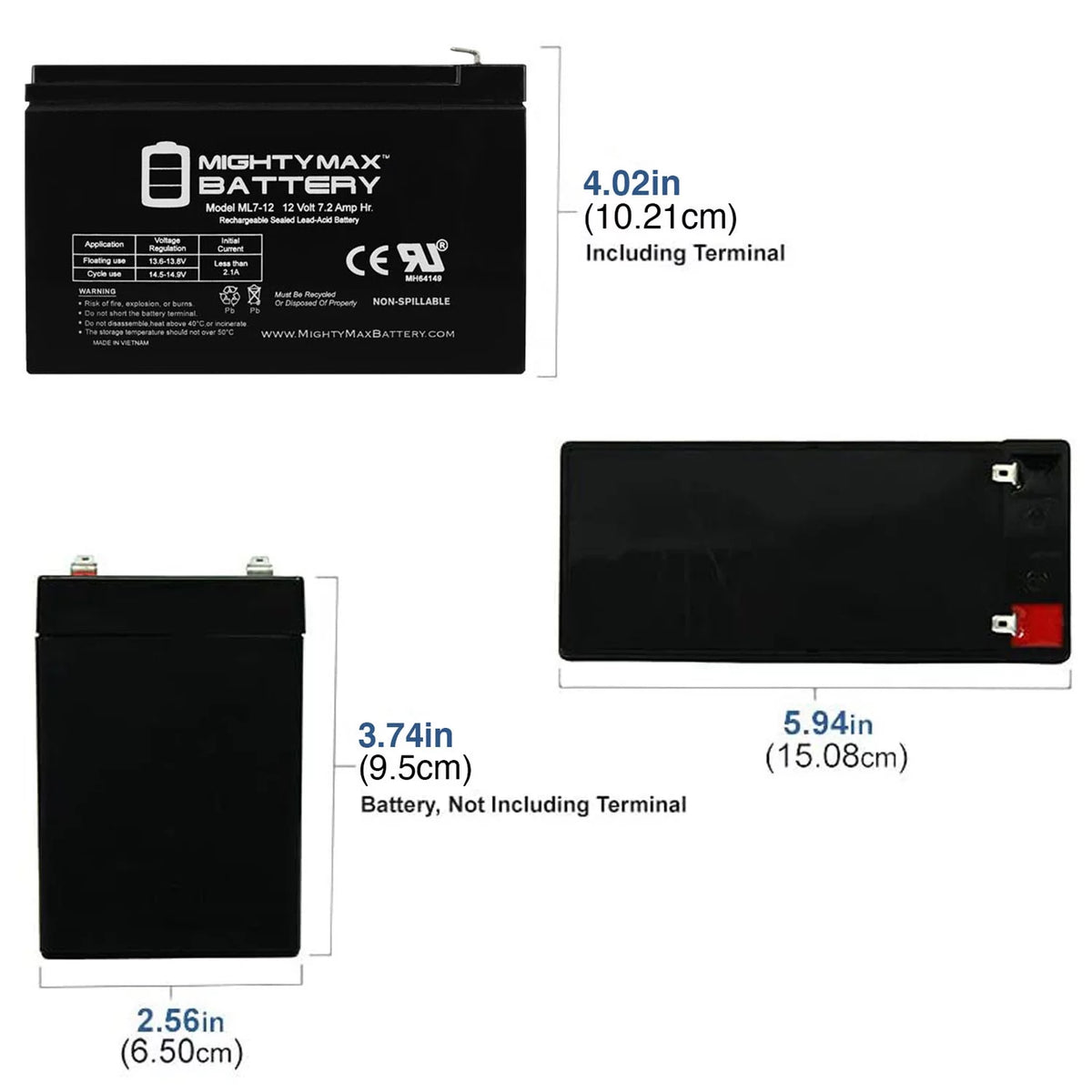 12V 7Ah Battery D766