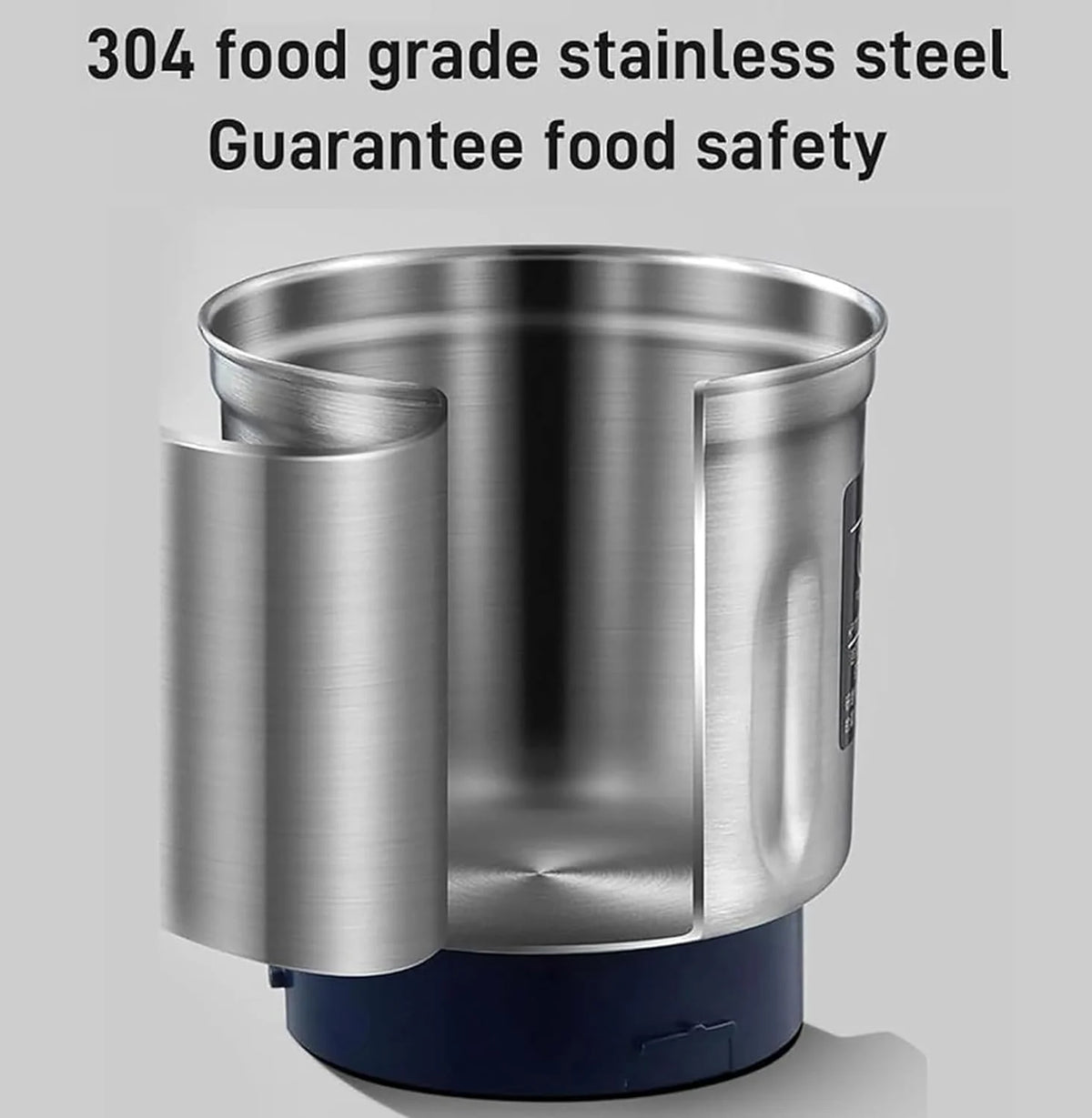 Blue Electric Coffee Grinder with 304 Stainless Steel Blade W853