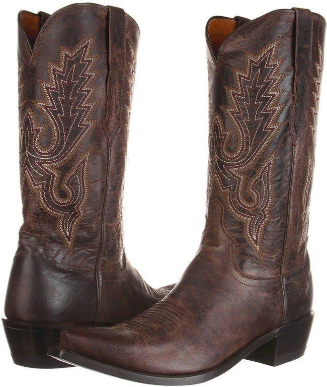 Chocolate Madras Goat Cowboy Boots I291