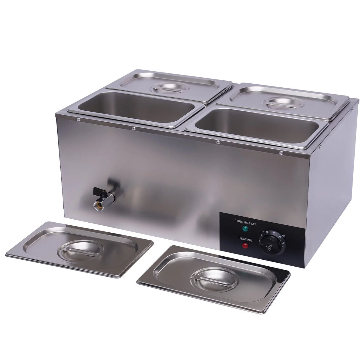 110V 4-Pan Commercial Food Warmer L171