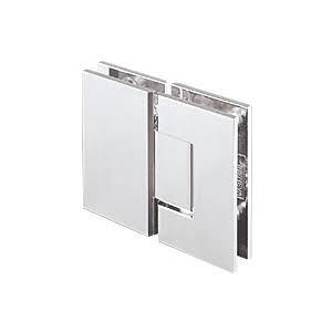Polished Chrome 180 Degree Glass-to-Glass Hinge W239