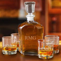 Decanter Set with 4 Low Ball Glasses S129304