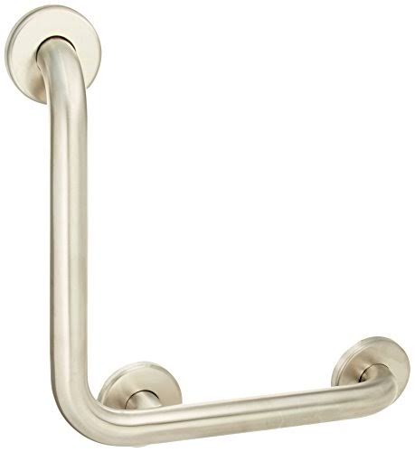 Silver L-Shaped Bathroom Safety Bar H553