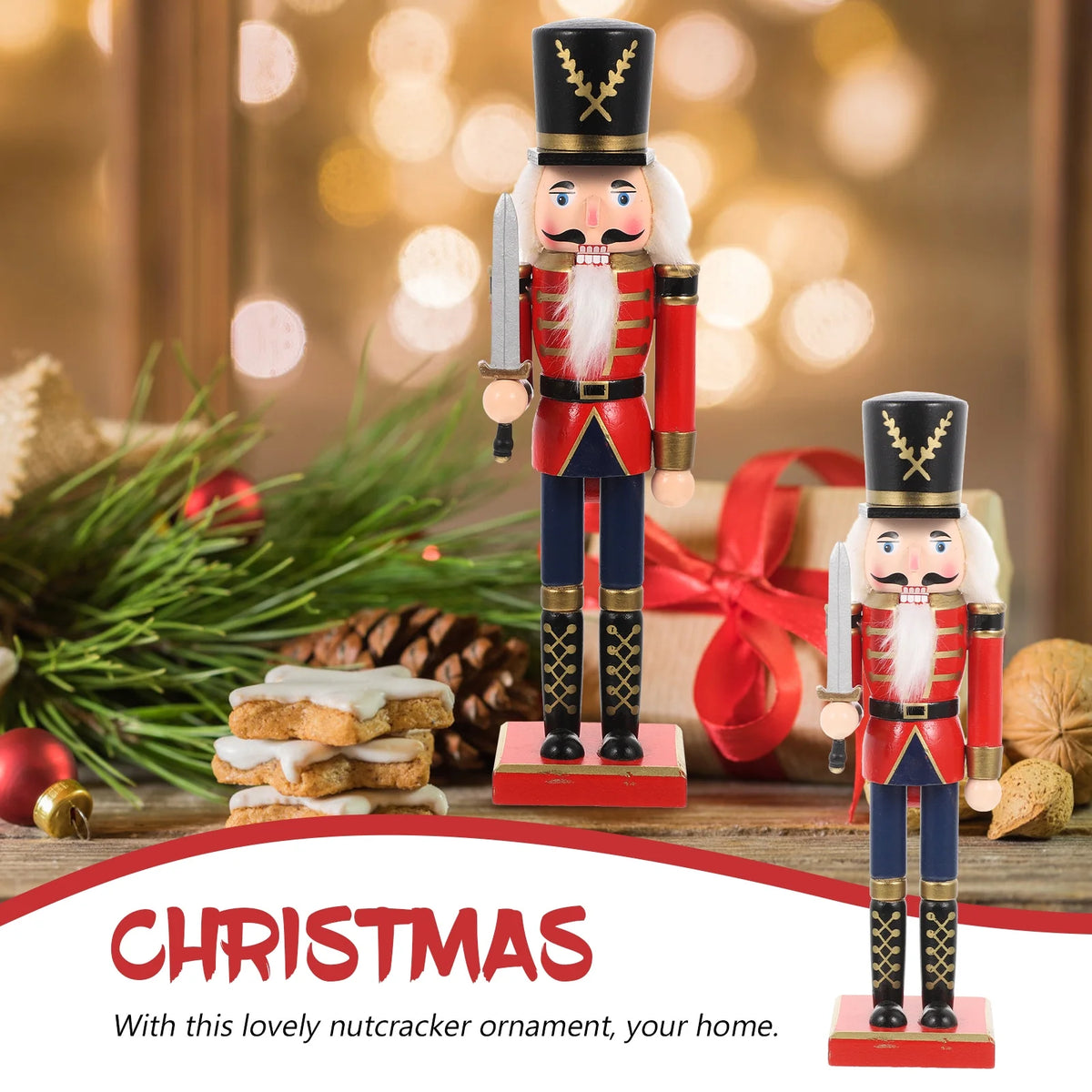 Wooden Christmas Nutcracker Doll Ornament P811528