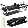 Foldable Portable Pilates Reformer with Adjustable Resistance J763