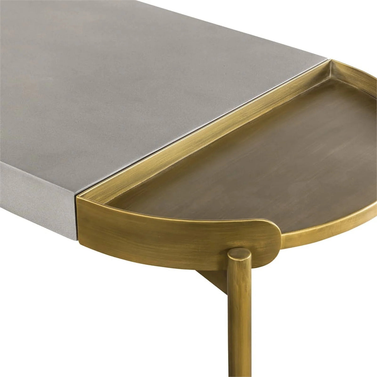 Modern Metal Concrete Console Table U11122