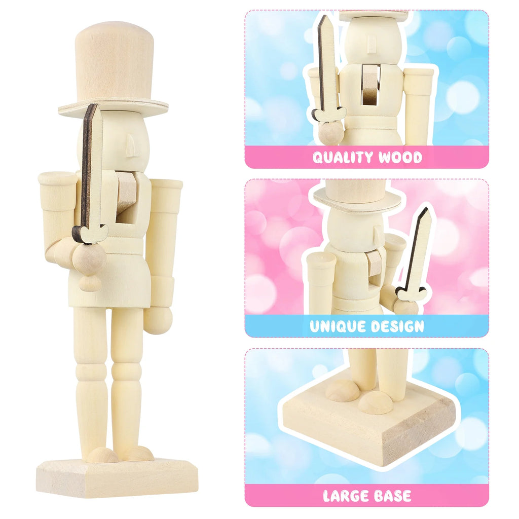 Unfinished Wooden Nutcracker Doll Q9947