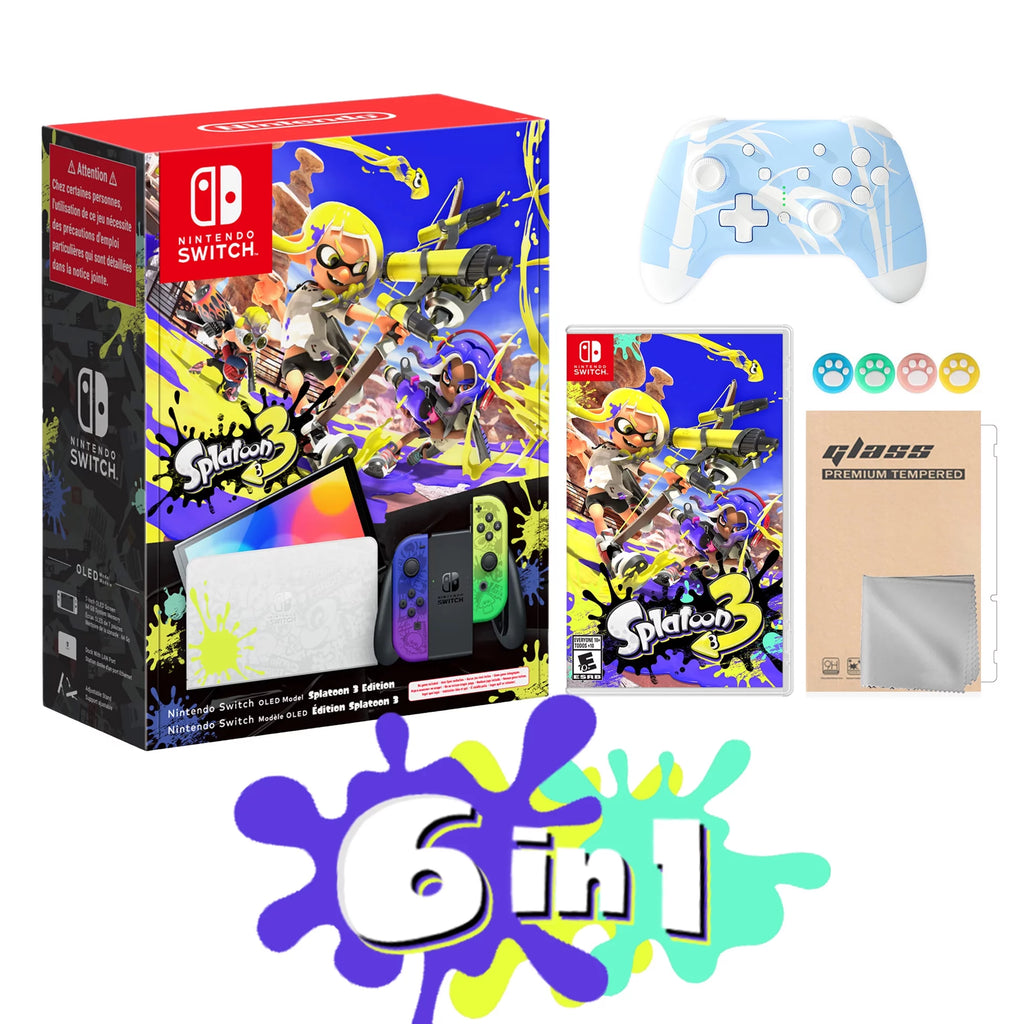 Nintendo Switch OLED Console with Game and Wireless Pro Controller A309