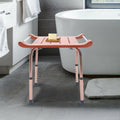 Adjustable Teak Bath Bench Shower Chair 300lbs S75105