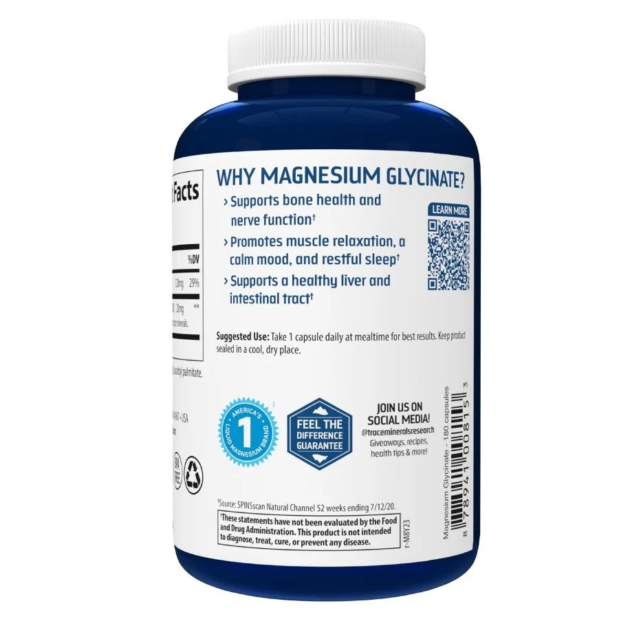 Magnesium Glycinate Supplement 120 mg Q378