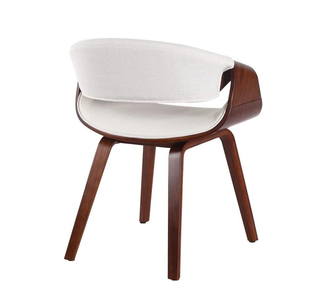 White PU Leather Bentwood Dining Chairs N349627