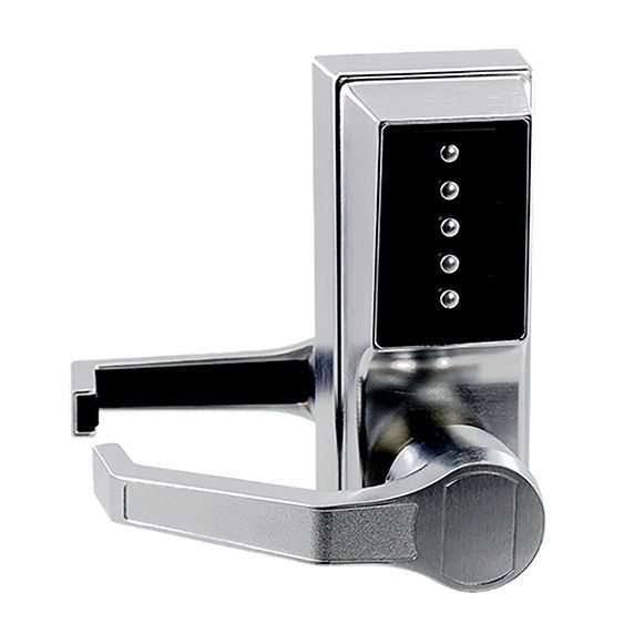Keyless Door Lock Passage Left Hand Satin Chrome K52559