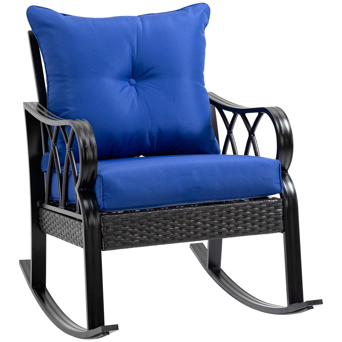 Rattan Rock Chair with Aluminum Frame F14835