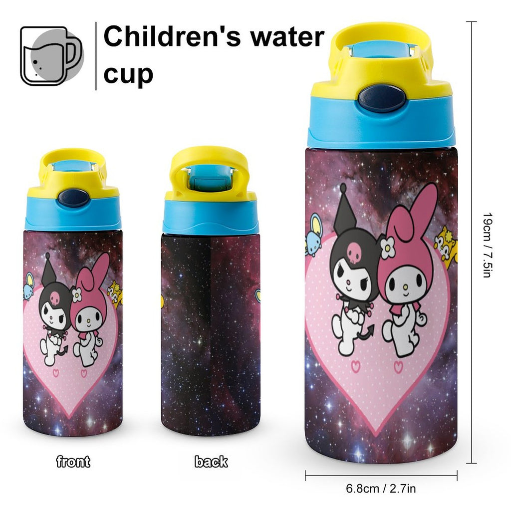 Stainless Steel Vacuum Insulated Water Bottle with Straw S4627