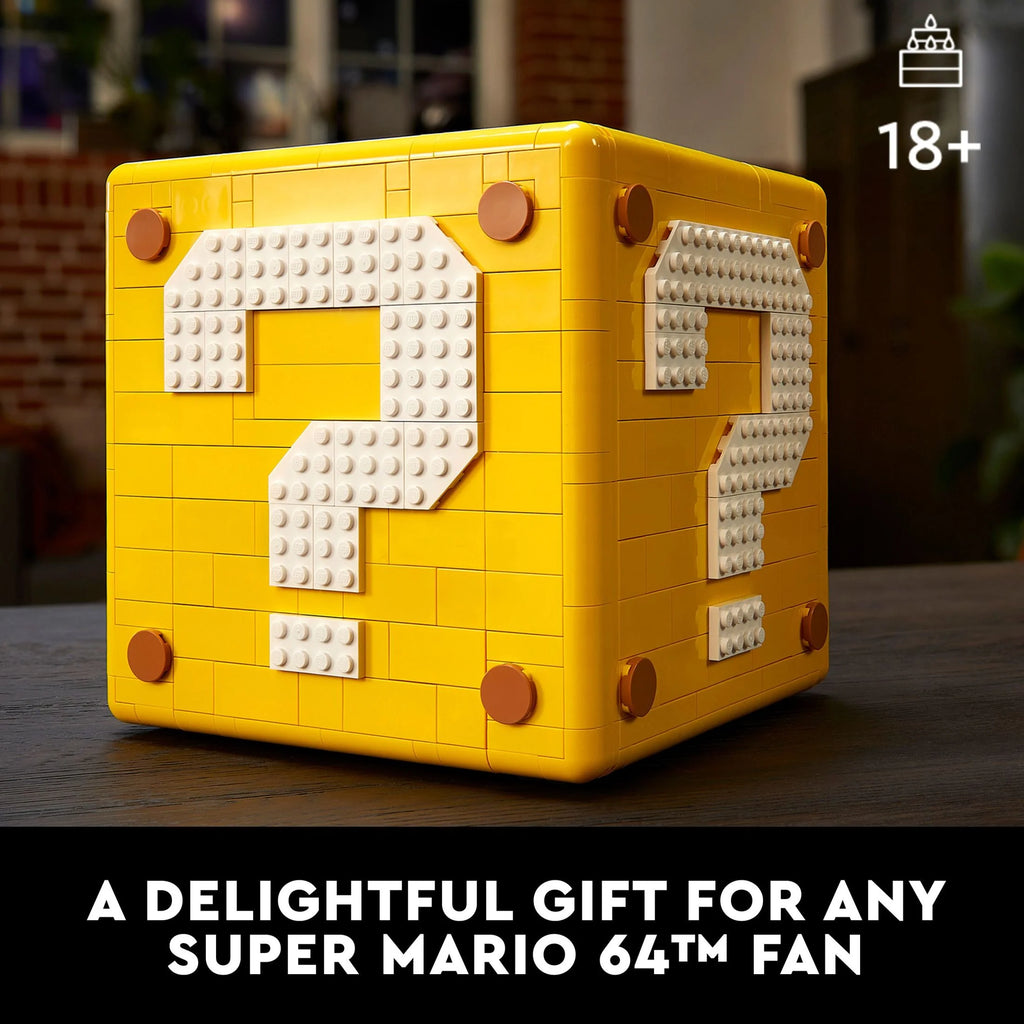 LEGO Super Mario 64 Question Mark Block 3D Model Set with Micro Figures B9912