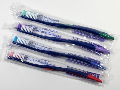 144 Disposable Toothbrushes Individually Wrapped V646