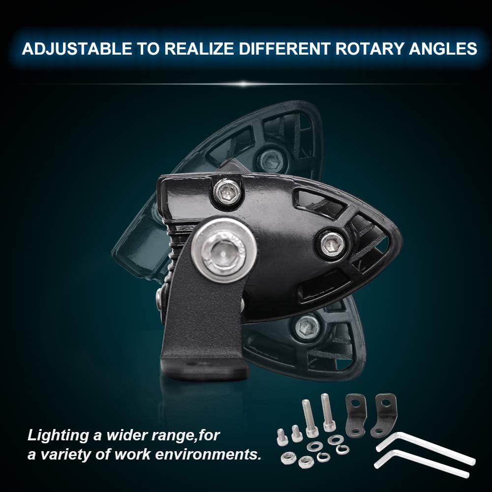 20 inch Single Row LED Light Bar Spot Flood Combo Beam 12V 24V Off Road Work Light Pack of 2 V1467