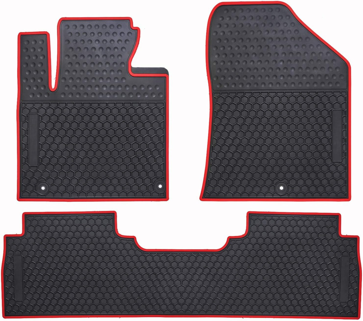 Black Odorless Washable Rubber Car Floor Mats C316