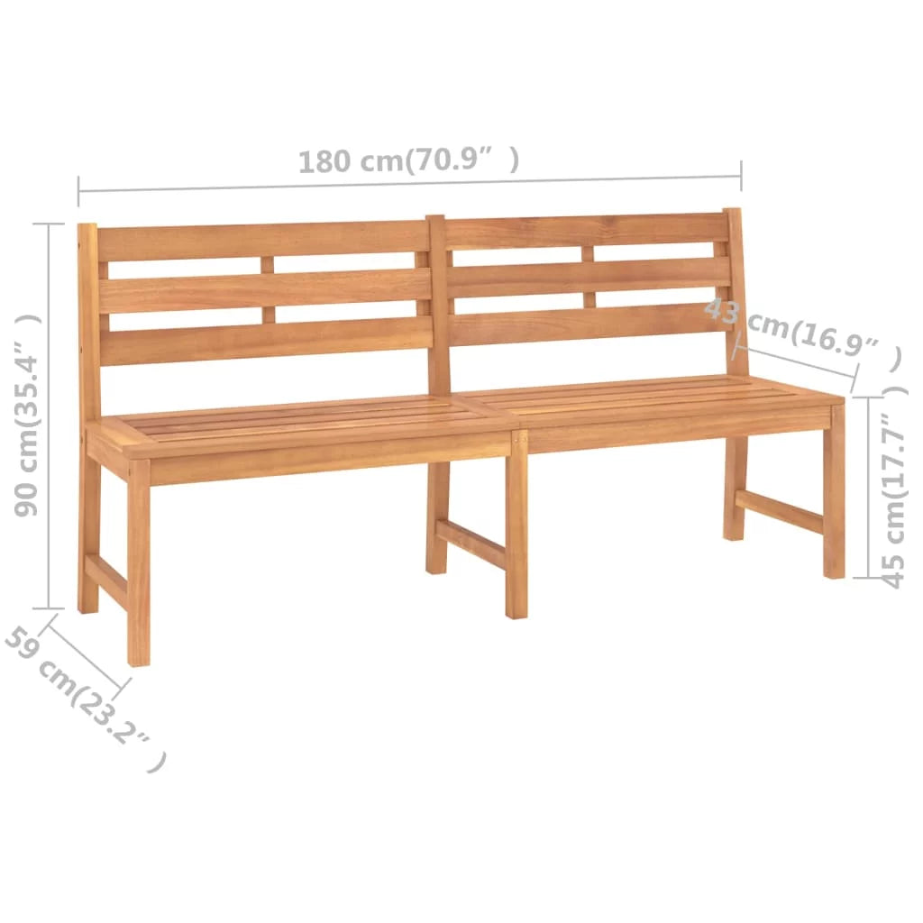 Solid Teak Wood Patio Bench V52160