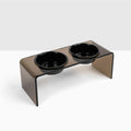 Acrylic Double Bowl Elevated Pet Feeder O1578