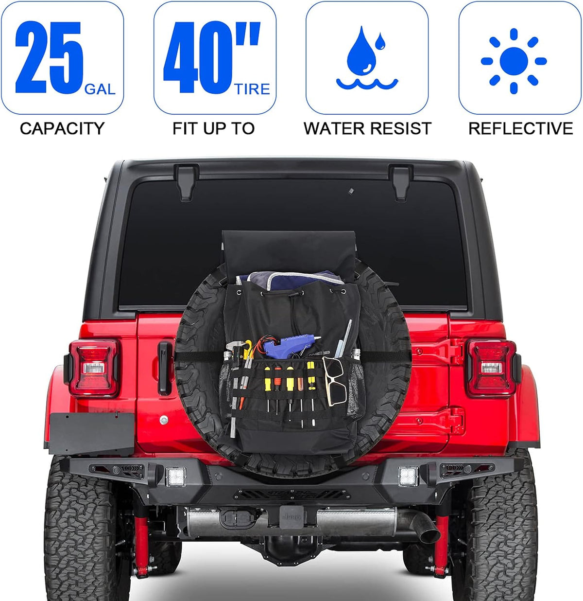 Waterproof Large Capacity Trash Bag for SUV RV Jeep Wrangler S757