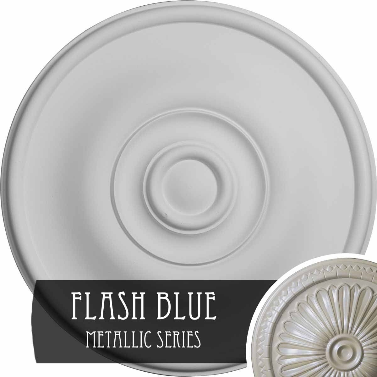11 3/4x22OD x 3/8x22P Hand-Painted Ceiling Medallion S14402