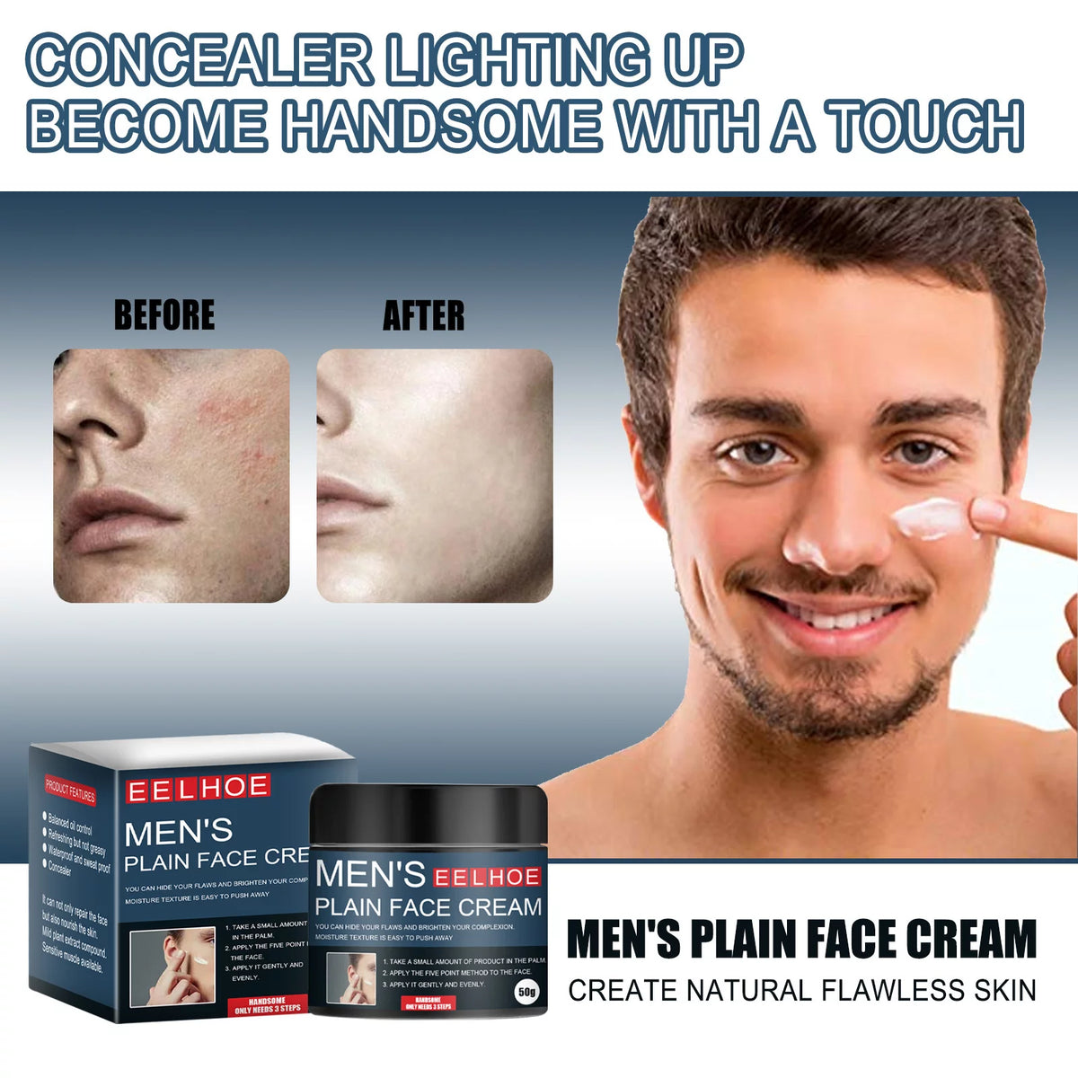 3 Pack Mens Liquid Foundation L444