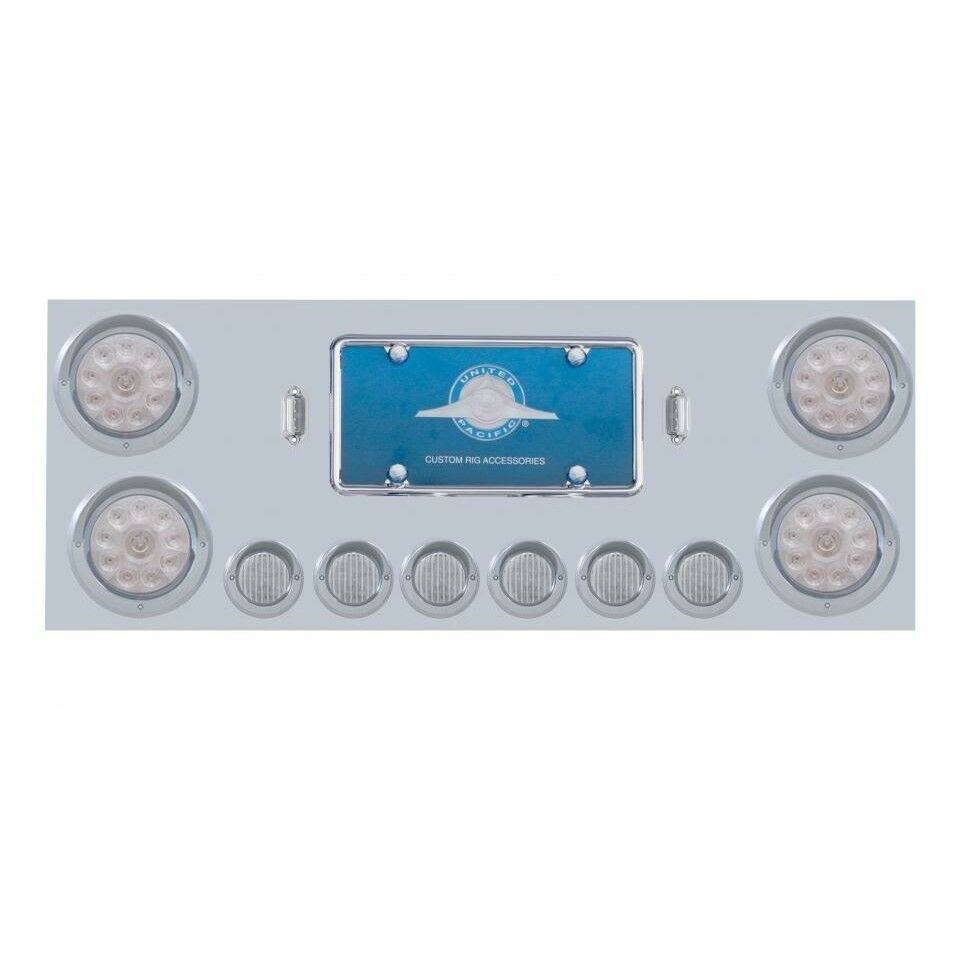Stainless Rear Center Panel with LED Light & Visor S639