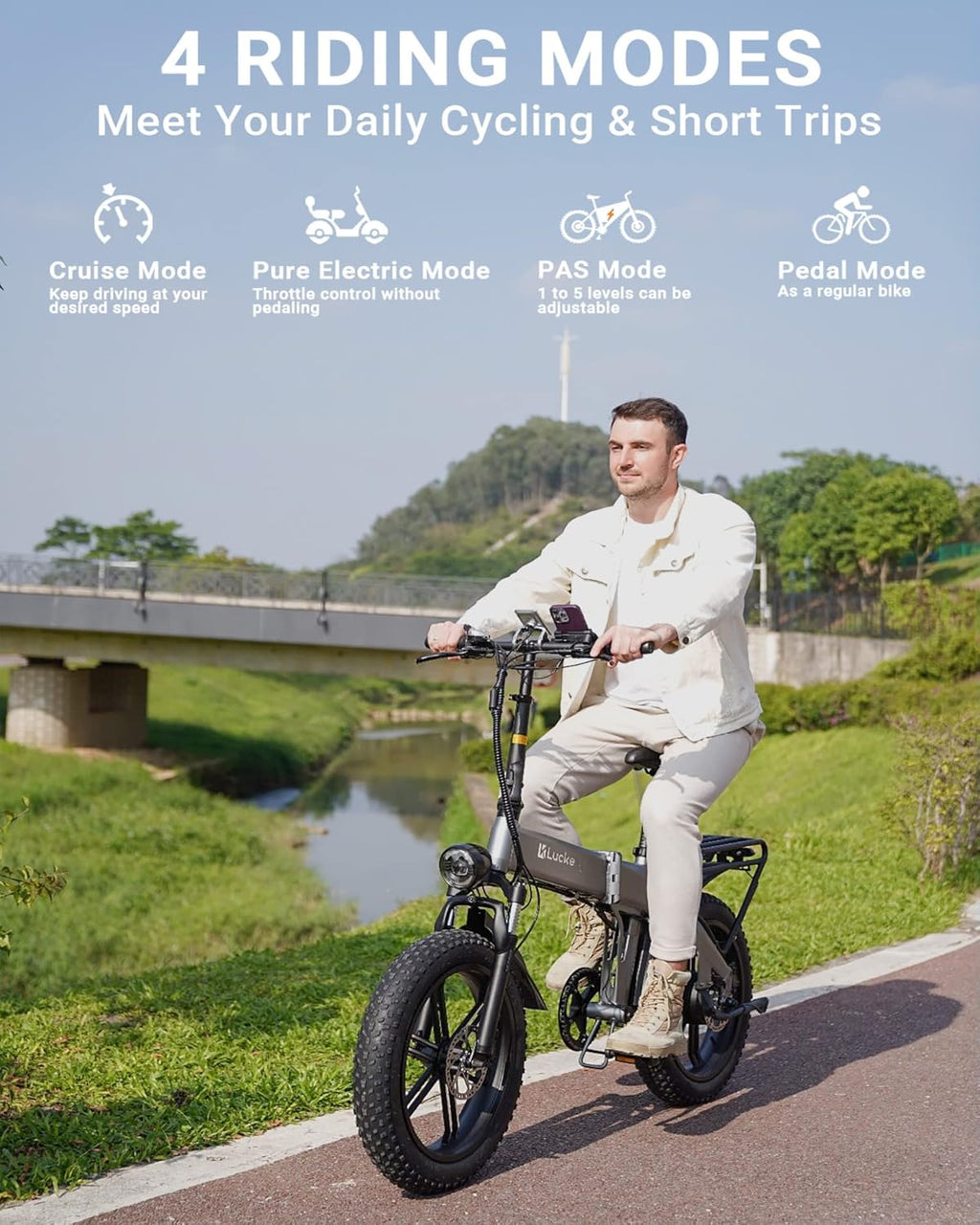 20" Fat Tire Folding Electric Bike W385660
