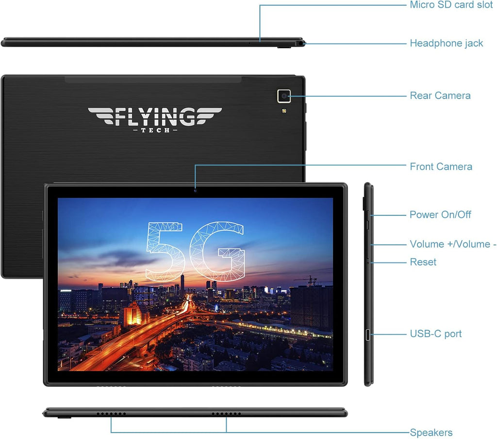 32GB 128GB Expand Octa-Core IPS HD Display 5MP+13MP Dual Camera 6000mAh WiFi Bluetooth Tablet K133923