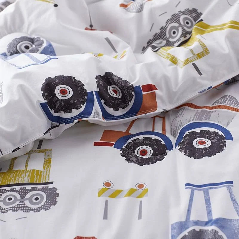 Multicolored Graphic Organic Cotton Twin Comforter N696674