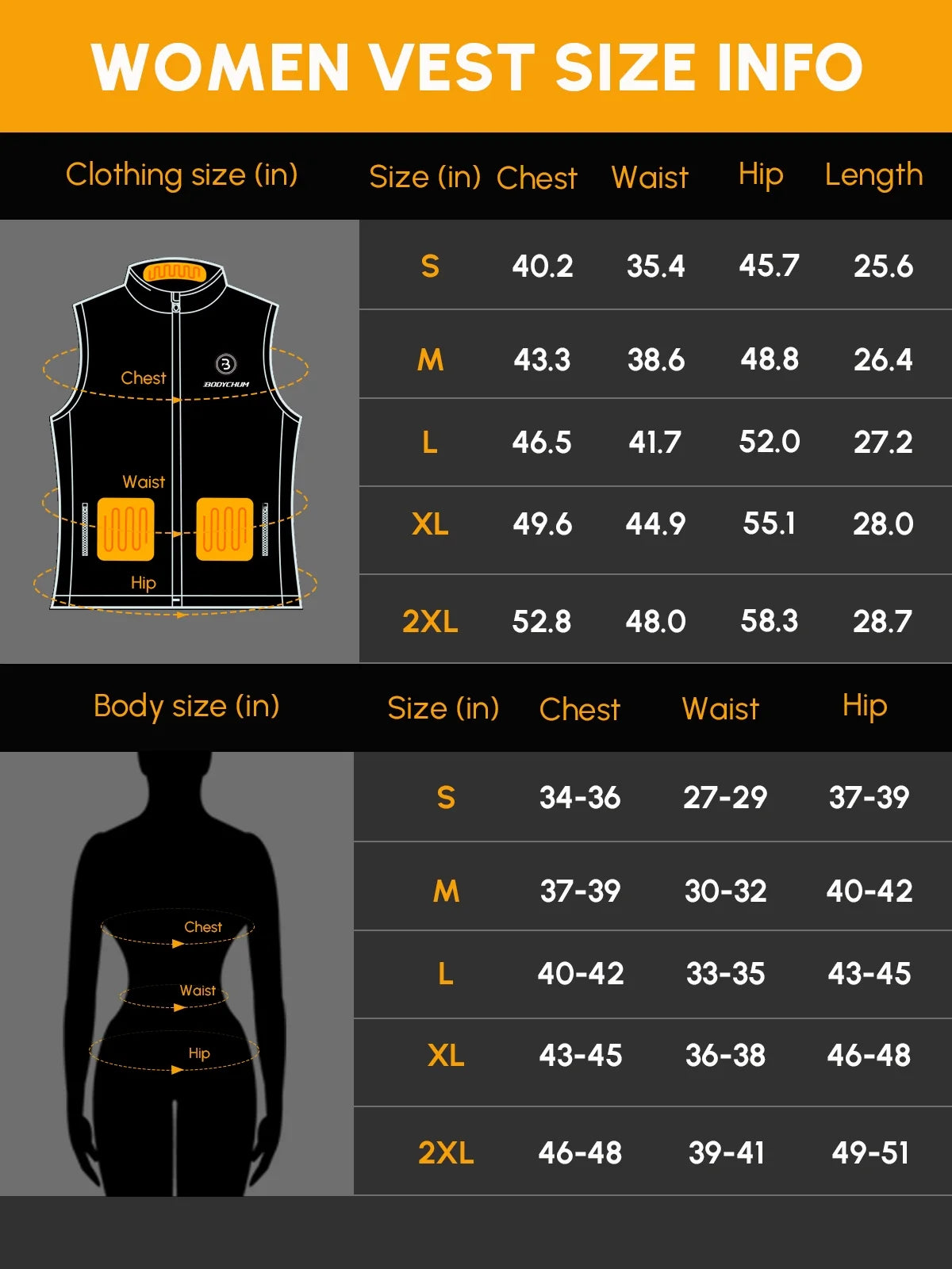 Black Fleece Heated Vest J6165