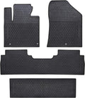 Black Odorless Washable Rubber Car Floor Mats C316