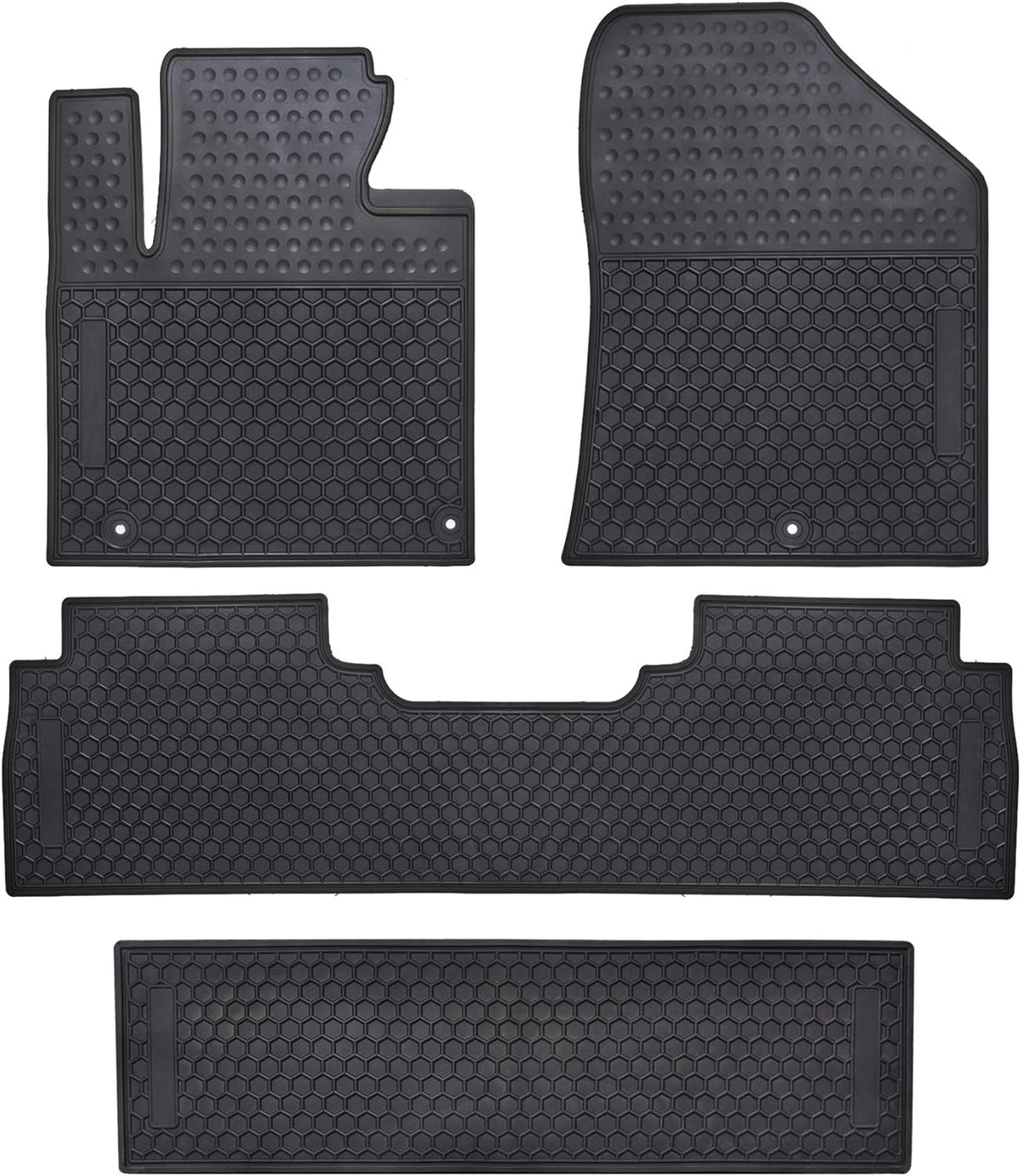 Black Odorless Washable Rubber Car Floor Mats C316
