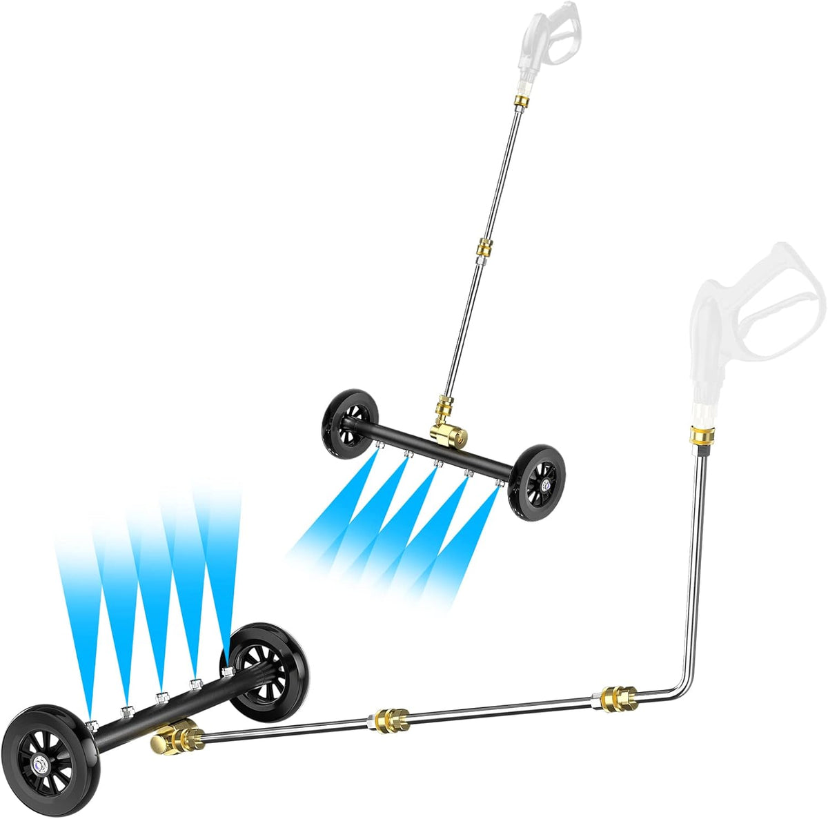24 Inch Pressure Washer Water Broom with 3 Extension Wand S53090
