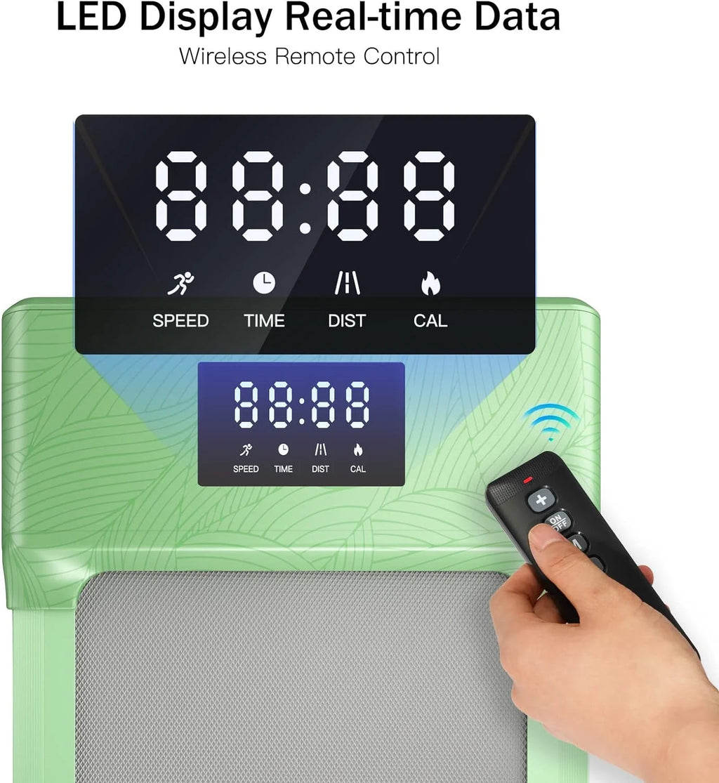 300lb Portable Under Desk Treadmill with Remote Control N5663