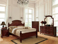 Cherry Solid Wood King Bedroom Set 5pcs N40297